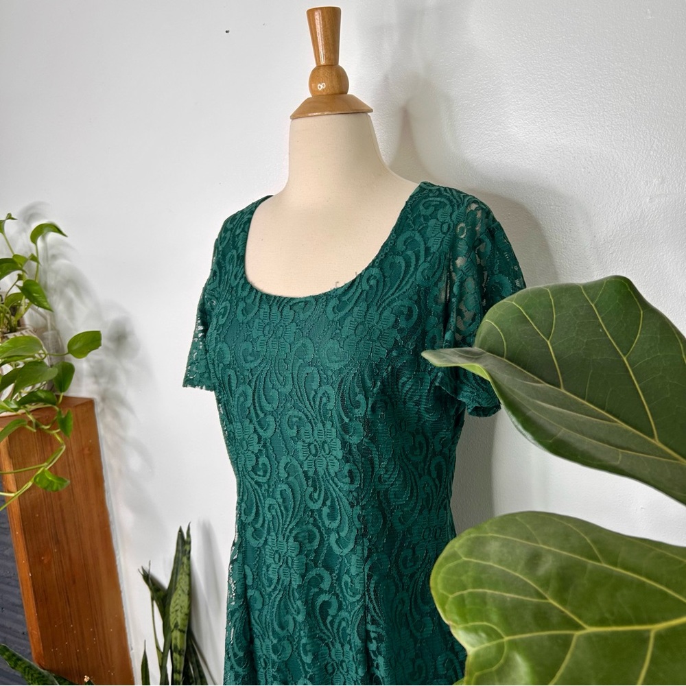 All that Jazz green lace 90s Dress - Picture 2 of 5
